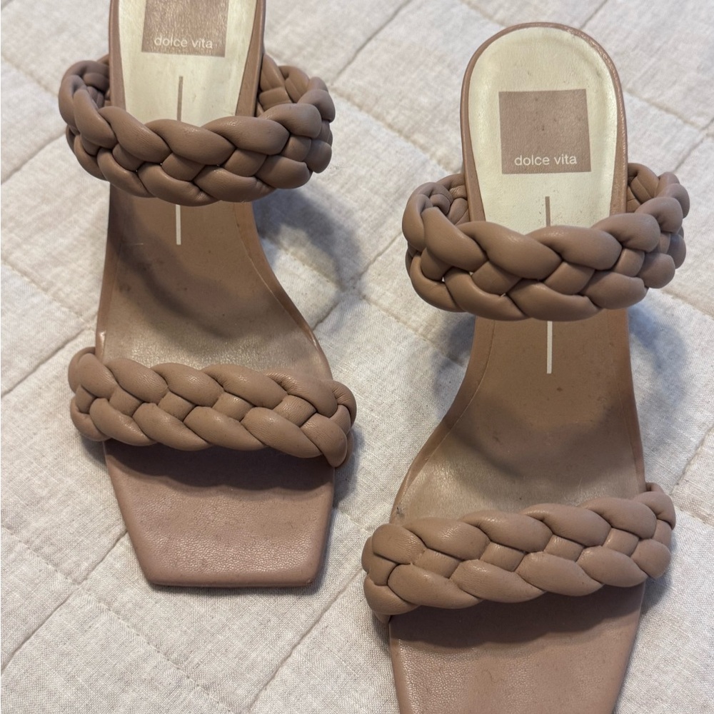 Dolce Vita Tan Braided Women's Sandals